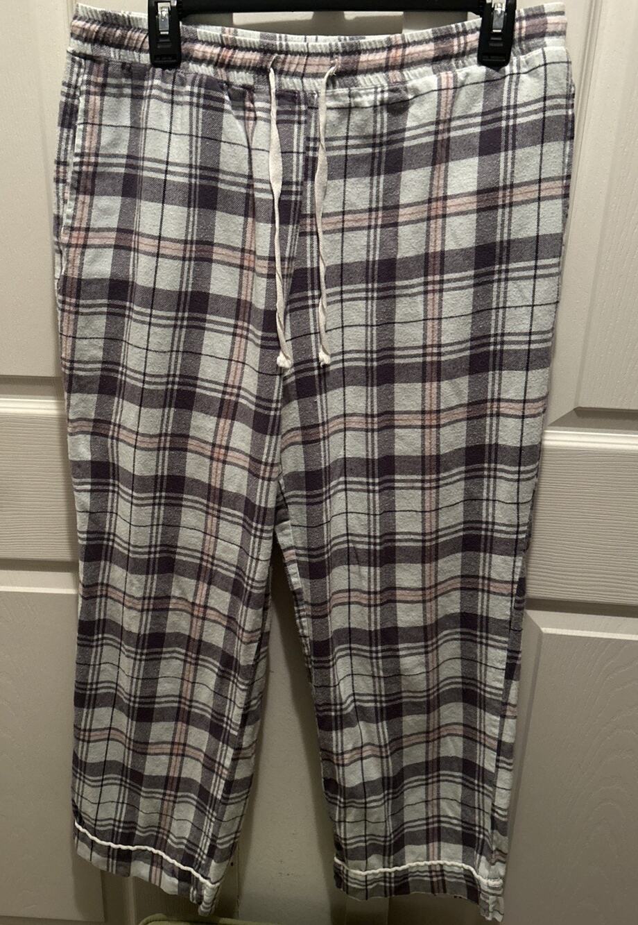 Women’s SKY & Sparrow Pajama Bottoms Mint Green/pink Plaid Size XXL